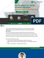 SIRD12 Measuring The Impact of Social Investment Program Lesson Learnt Using SROI Methodology