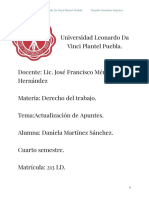 Actualización de Apuntes de Derecho Del Trabajo