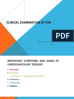 Clinical Examination of CVS