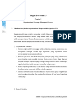 Tugas Personal 3: Organizational Strategy: Managerial Levers