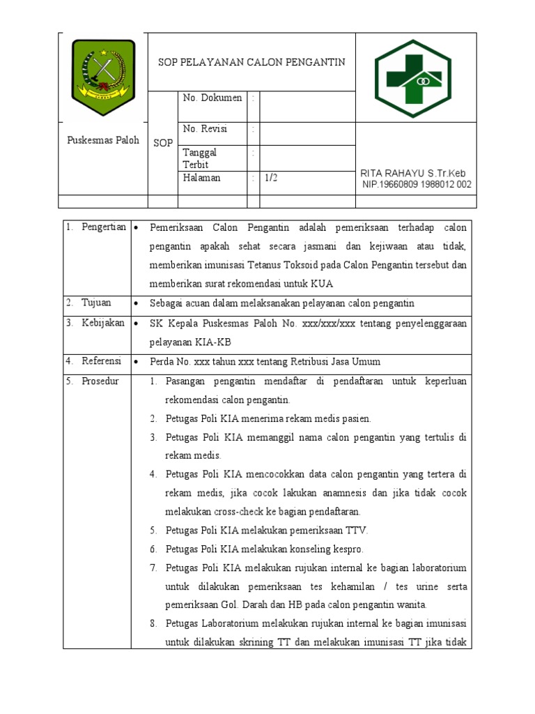 340875484-Sop - Kelas | PDF