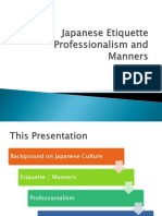 Japanese Etiquette Professionalism and Manners Slides