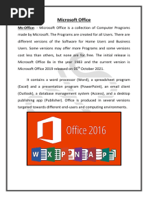 Computer Notes (Ms Office)