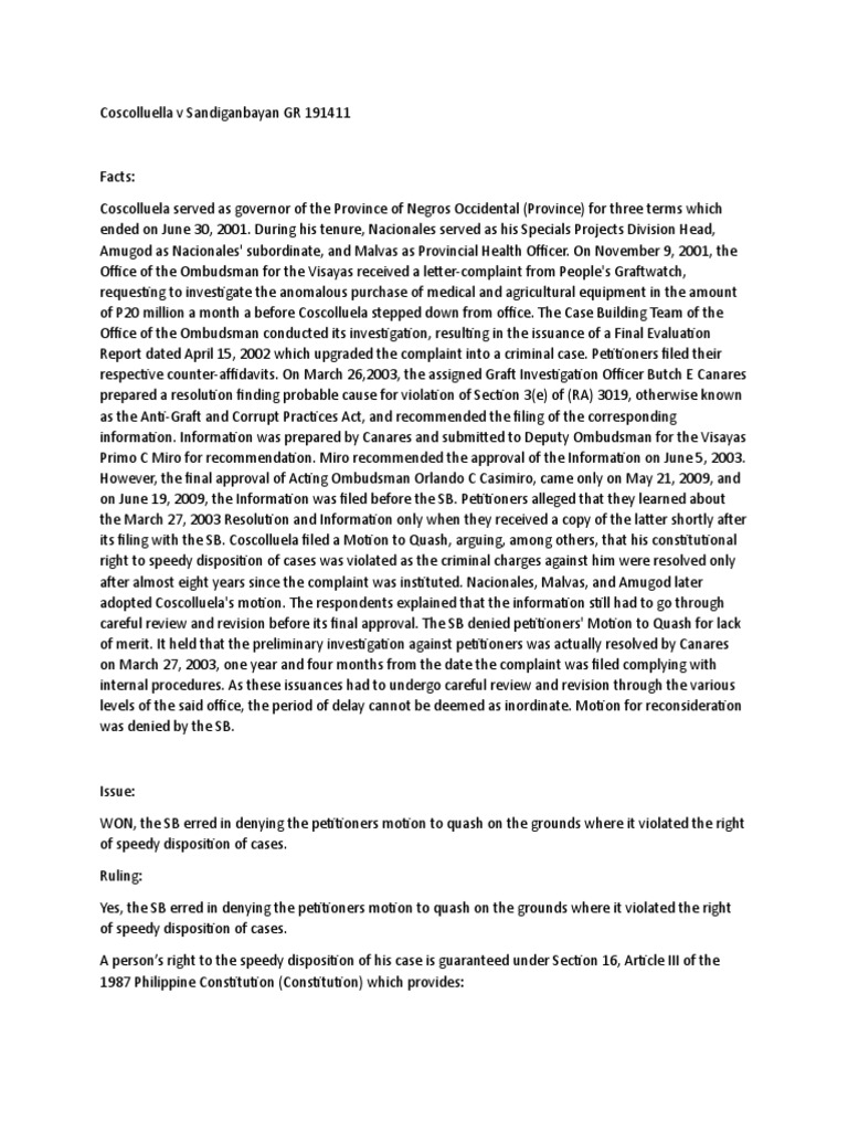 Coscolluella v sandiganbayan gr 191411 pdf complaint common law