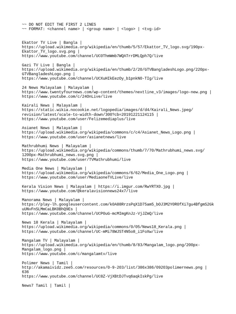 Channel Info Pdf Mass Media Broadcasting