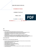 Commerce Scheme Form 1