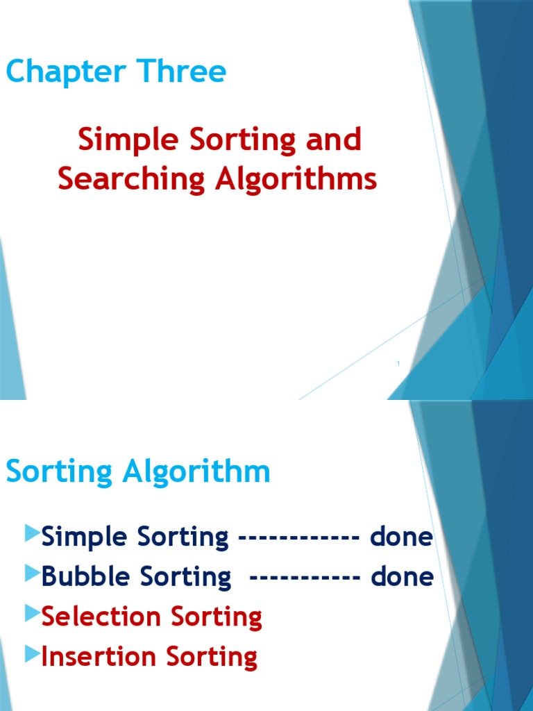 Additional Example of Selection and Insertion Sort | PDF | Computer ...