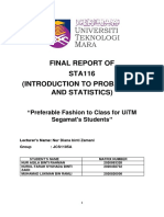 Final Report of Sta116