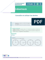 Connaitre Et Utiliser Les Durées