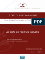 Ecriture Incliusive - Jean-Marie Klinkenberg