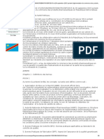 Arrêté Ministériel n°1250-CABMIN-SP-008-CPH-OBF-2015 Du 28 Septembre 2015 Portant Reglementation Du Commerce Des Produits Pharmaceutiques en RDC