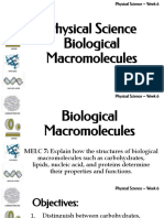 Lesson 5 Biological Macromolecules