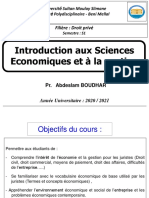 Cours - Introduction Aux Sciences Economiques Et Gestion-Droit - Privé-2020-2021-Introduction