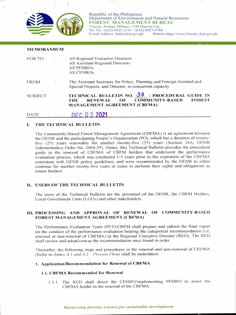 FMB Technical Bulletin No. 38 PDF