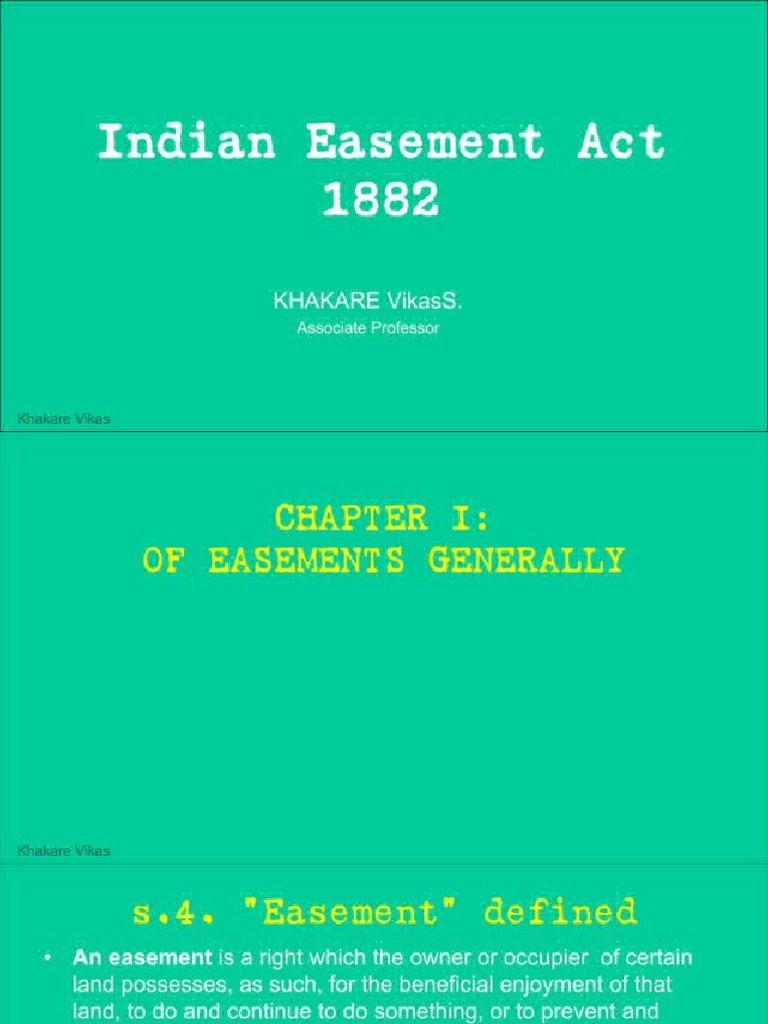 Easement Rights Act PDF