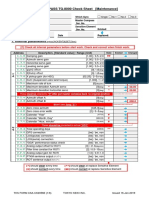 TG-8000 Checklist