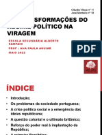 As Transformações Do Regime Político Na Viragem