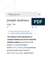 Summary of Joseph Andrews