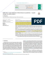 SARS COV-2 - IgG Antibodies in Blood Donors in Pandemic - A Game