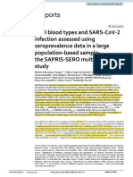 ABO Blood Types and SARS‑CoV‑2