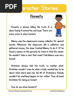 honesty character story