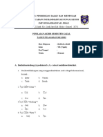 Soal UAS B.Arab kelas 7