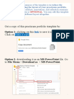 Copy of Suggested LDM Practicum Portfolio Template