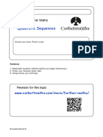 Quadratic Sequences PDF
