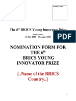 BRICS YIP 2023 Application Form