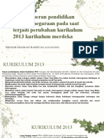 Analisis Perubahan Kurikulum 2013 Ke Kurikulum Merdeka Damlam Pembelajaran PPKN