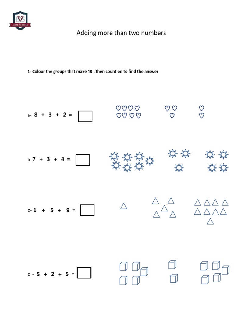Adding More Than Two Numbers | PDF