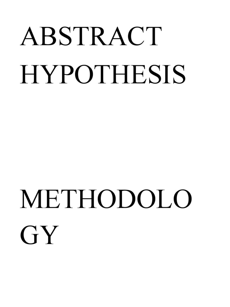 BORED PDF Hypothesis Water Purification