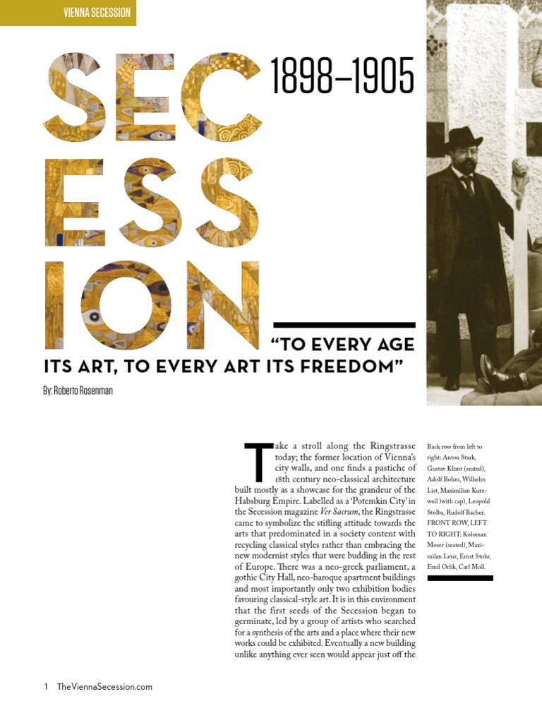 Vienna Secession A-History | PDF | Art Nouveau | The Arts