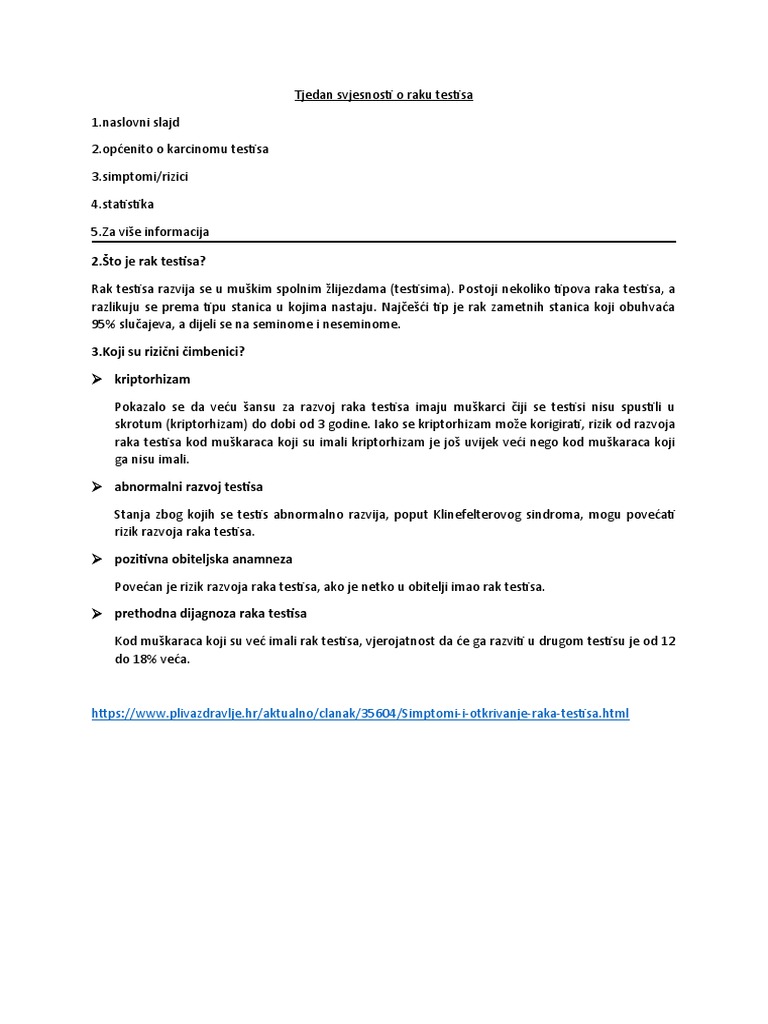 Karcinom Testisa | PDF