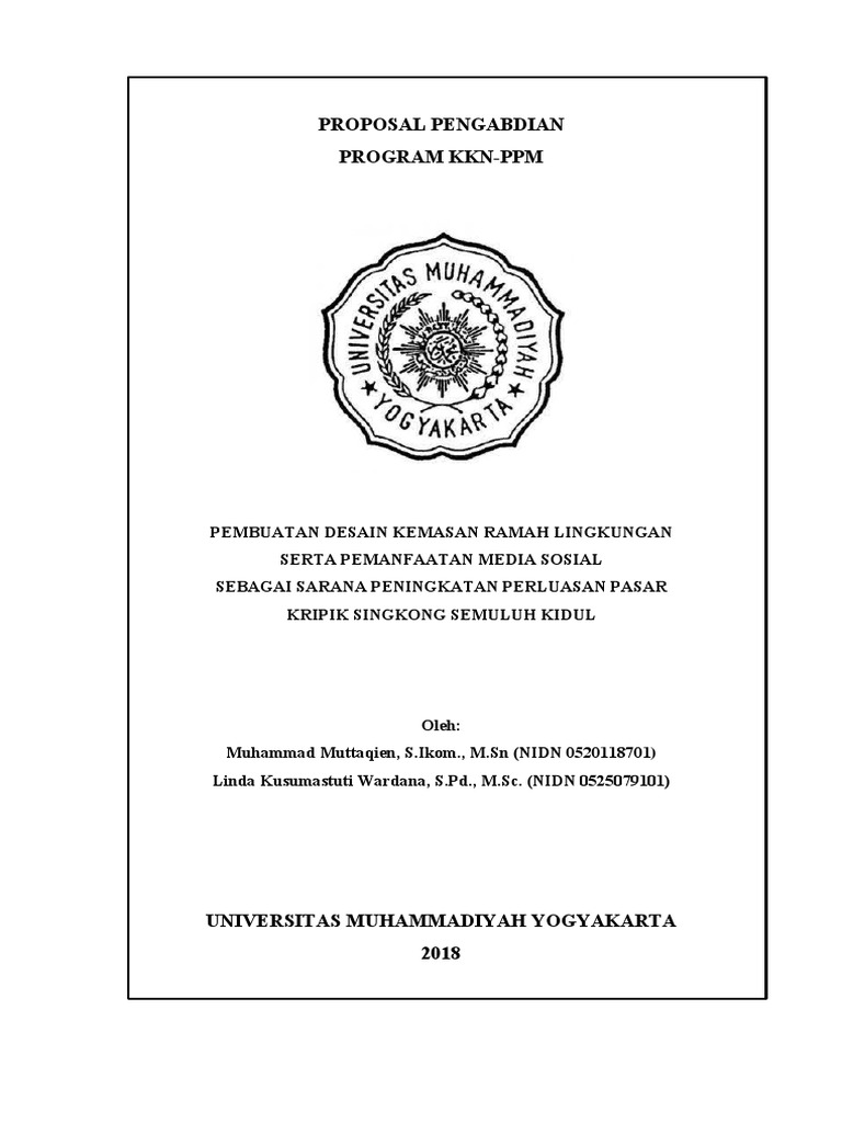 Proposal KKN-Semuluh Kidul Edit | PDF | Bisnis | Seni