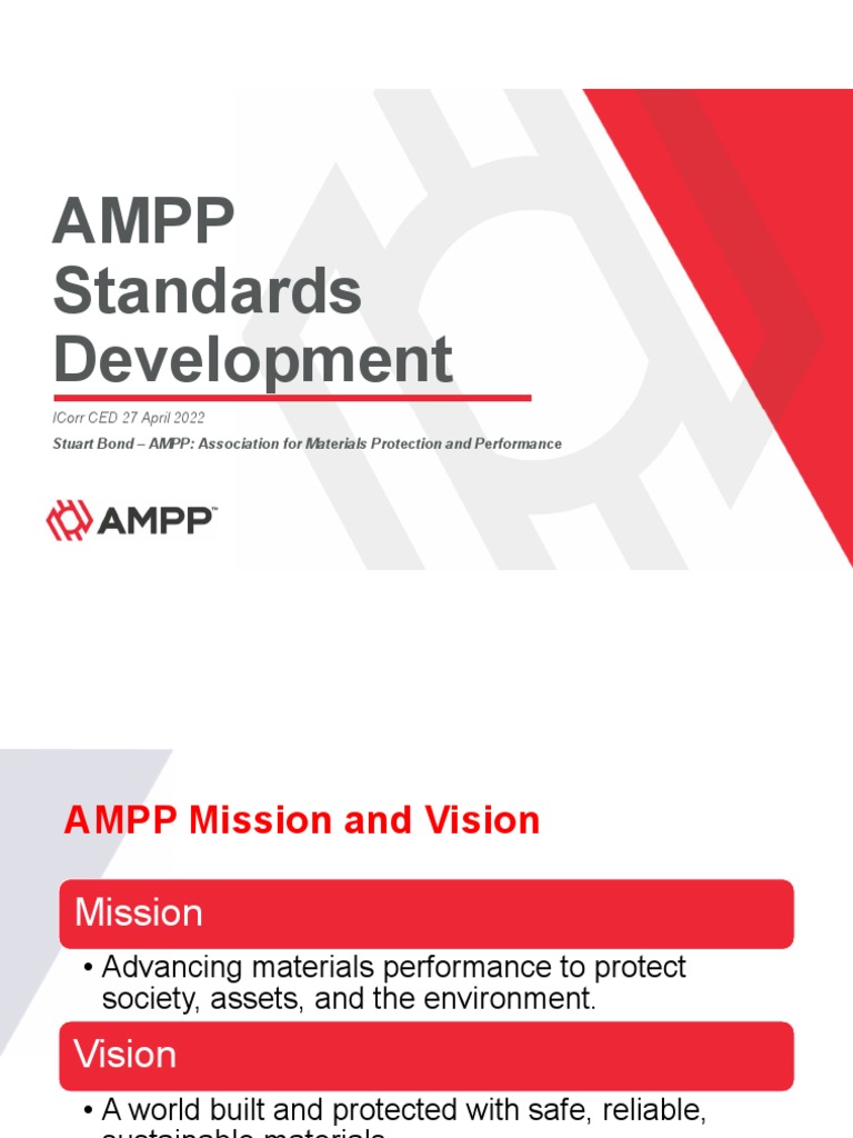AMPP Standards Development Overview | PDF | Corrosion | Pipeline Transport