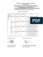 Jadwal Seminar Rabu 24 Dan Jumat 26 Mei 2023