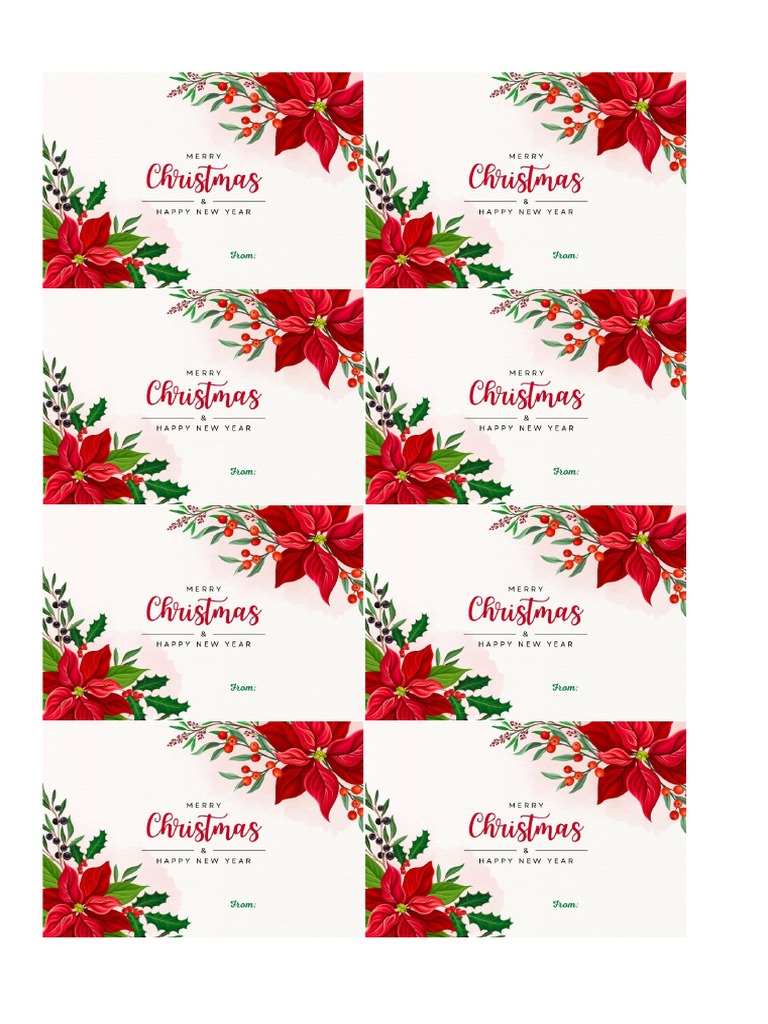 Gift Box Label | PDF