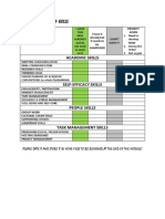 Le 11 Inventory of Skills - Checklist