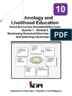 Q1Week2 - TLE HE HS10 - Q1 - Mod2 - Developing - HS Products and Selecting A Business Idea