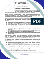 DES - Corporate Sustainability Policy
