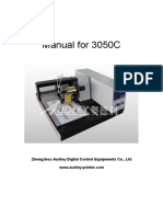 Manual For 3050C: Zhengzhou Audley Digital Control Equipments Co., LTD