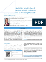 Q3 Effects of Health Belief Model Based Education On Health Beliefs and BreastSelf Examination in Nursing Students