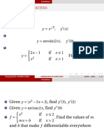 Derivative Exercises