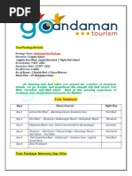 5N 6D 3pax Andaman Tour Package