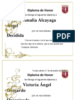 Diploma de Honor Amalia Alcayaga
