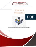 MODULE 9. Medication