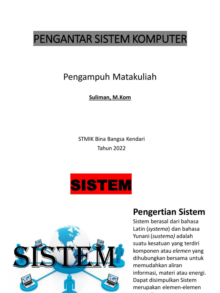 Pengantar Sistem Komputer Pdf