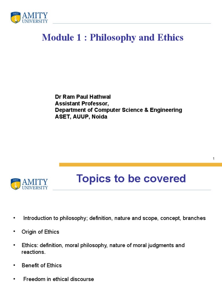 Philosophy and Ethics Overview | PDF | Science & Mathematics
