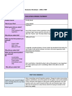 Evaluation Worksheet l2 FMP 2023